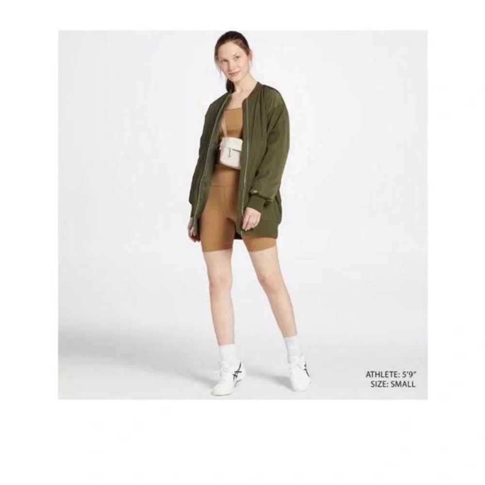 NWT DSG Women's Long Bomber Jacket - Picture 3 of 4